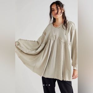 Free People Juniper Pullover in Silver Lining